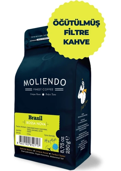 Moliendo Brasil Bossa Nova Yöresel Kahve (Öğütülmüş Filtre Kahve) 250 g