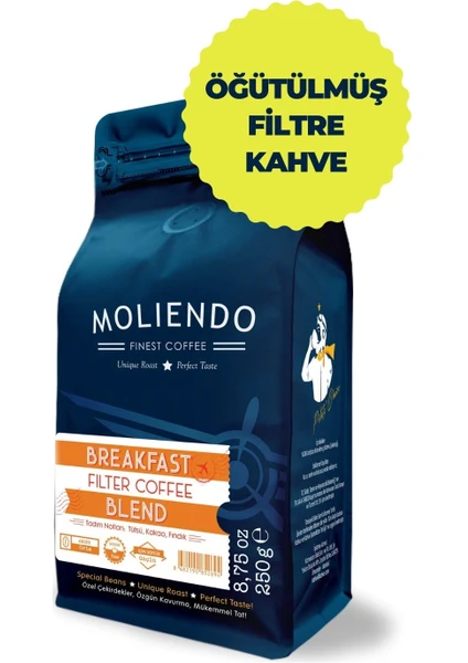 Moliendo Finest Coffee Moliendo Breakfast Blend Filtre Kahve (Öğütülmüş Filtre Kahve) 250 g