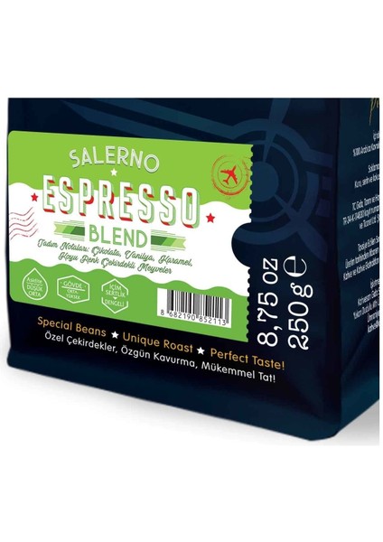 Moliendo Salerno Espresso Blend Kahve (Çekirdek Kahve) 250 g