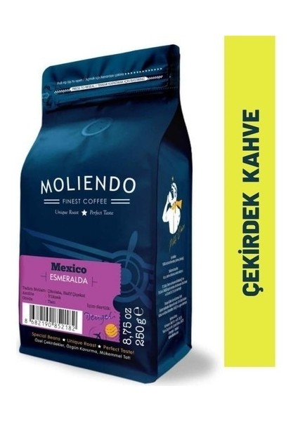 Moliendo Mexico Esmeralda Yöresel Kahve (Çekirdek Kahve) 250 g