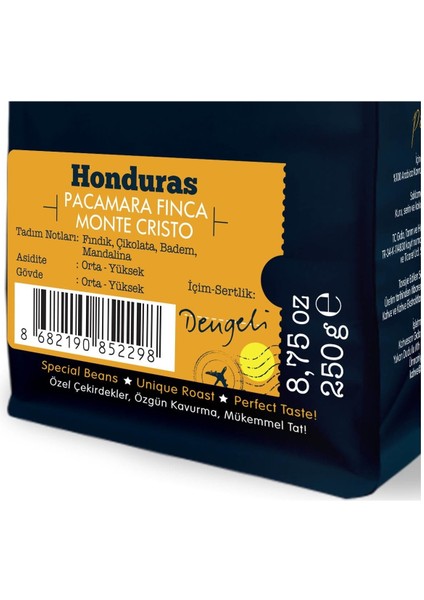 Moliendo Honduras Pacamara Finca Monte Cristo Yöresel Kahve (Çekirdek Kahve) 250 g