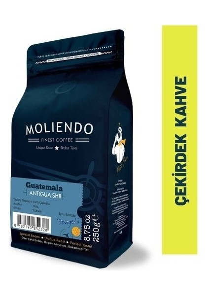 Moliendo Guatemala Antigua SHB Yöresel Kahve (Çekirdek Kahve) 250 g