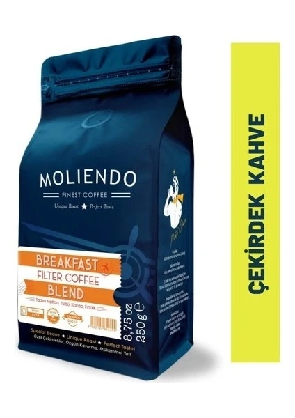 Moliendo Breakfast Blend Filtre Kahve (Çekirdek Kahve) 250 g