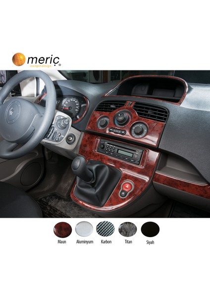 Meriç® Renault Kangoo Ön Torpido Kaplama Analog Maun 14 Parça 2009-2016