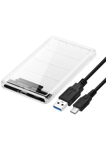 Codmax CDG-HDC-30TC 2.5" USB 3.1 Şeffaf Sata 3 Harici HDD Kutusu