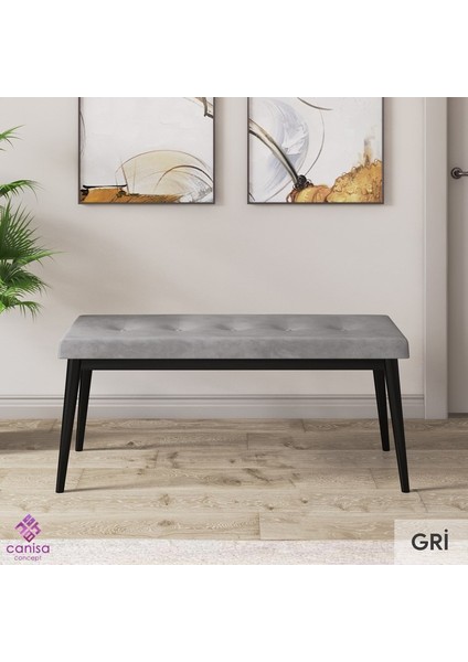 Concept Roz Serisi 80X132 Mdf Açılabilir Siyah Mermer Desen Mutfak Masası Takımı 4 Sandalye 1 Bench