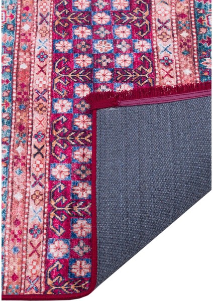 Home Etnik Kilim Desen Yıkanabilir Baskılı Pamuk Taban Halı