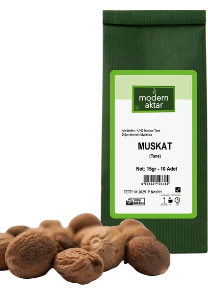 Modern Aktar Muskat Tane 15 gr 10'lu