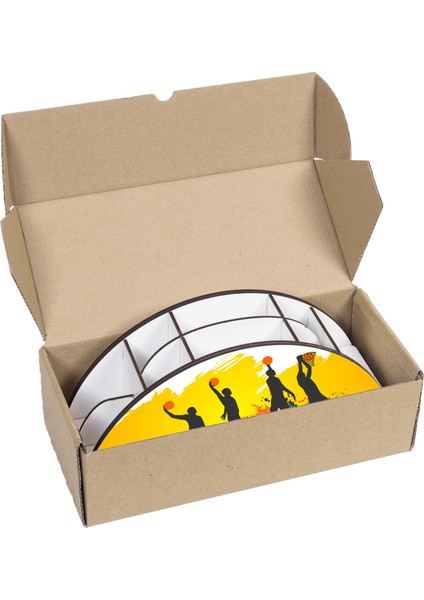 Ahşap Vip Basketball Gökkuşağı Cetvelli Masaüstü Kalemlik Çocuklar Için Organizer NOTPAVIP116 indirimleri