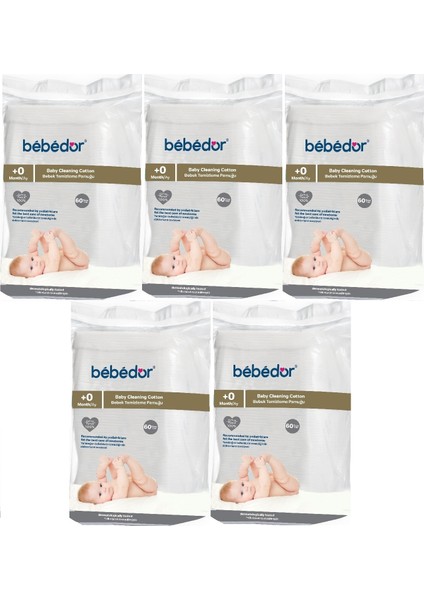 Bebek Temizleme Pamuğu 300 Adet (5pk*60)