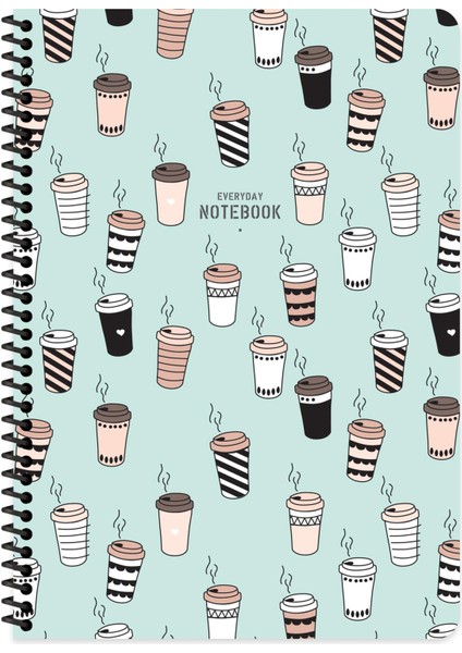A4 Kareli Defter Coffee - Yeşil