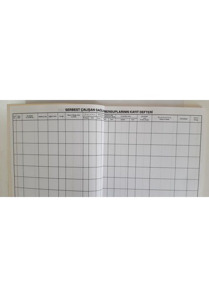 Serbest Çalışan Sağlık Mensuplarının Kayıt Defteri fiyatları