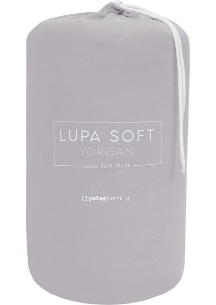 Bedding Lupa Soft Tek Kişilik Penye Yorgan 300 Gr/m2 - Gri