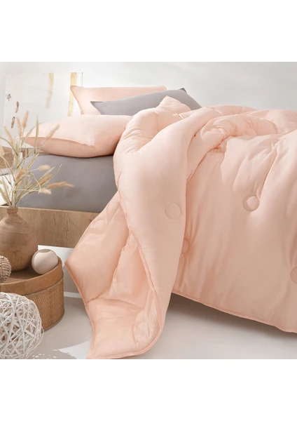 Bedding Lupa Soft Çift Kişilik Penye Yorgan 300 Gr/m2 - Pudra