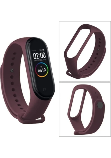 Lisa Butik Mi Band 3/m4/m5/m6 Akıllı Bileklik Uyumlu Silikon Kordon