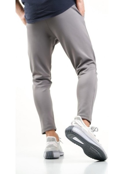 Xon1 591 Tarz Sneakers Ithal Gri Kırçıllı Triko Rahat Taban Spor Ayakkabısı