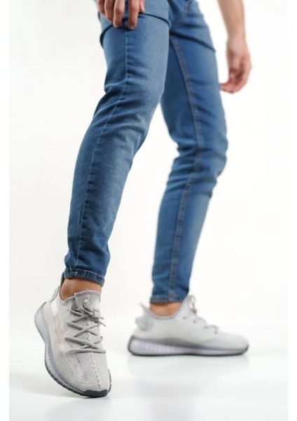 Xon1 591 Tarz Sneakers Ithal Gri Triko Rahat Taban Spor Ayakkabısı fiyatları
