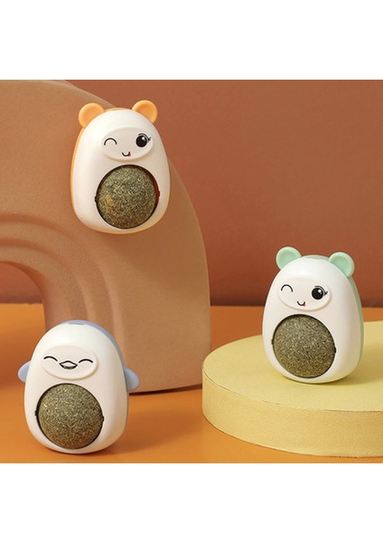 Kediler Için Hayvan Figürlü Kapaklı Doğal Catnip Topu fırsatları