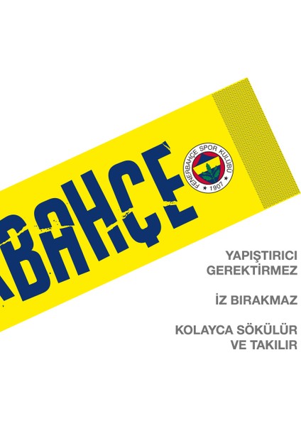 Odyak Statıkıum Atkı 2 20x118 cm Statik Kağıt Yapışkansız Fenerbahçe Lisanslı Orijinal