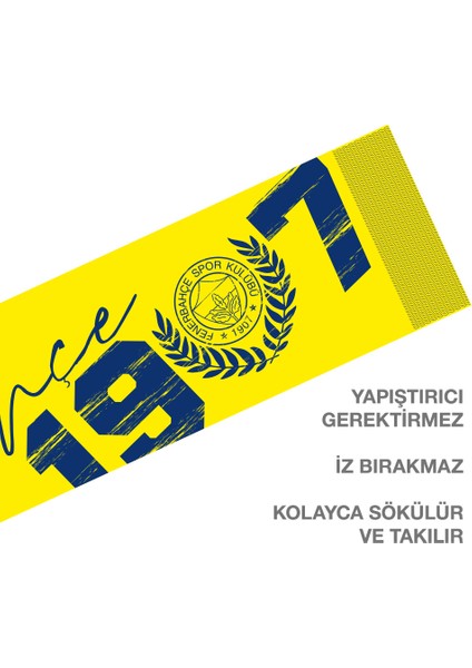 Odyak Statıkıum Atkı 5 20x118 cm Statik Kağıt Yapışkansız Fenerbahçe Lisanslı Orijinal