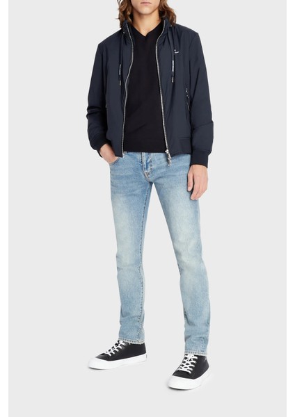 Logolu Gizli Kapüşonlu Regular Fit Mont Erkek Mont 8NZB60 ZN97Z 1583 modelleri