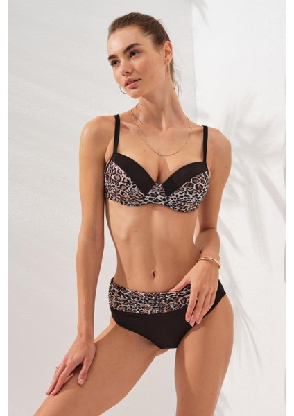 Kadın Melida Kaplı Parçalı Leopar Bikini 2C3T1N2O33-D modelleri