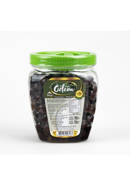 Zümrüt 700 Gr Pet Siyah Zeytin (350-380 klb)