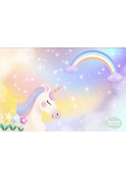 Doğal Oyun Hamuru Unicorn Oyun Matı