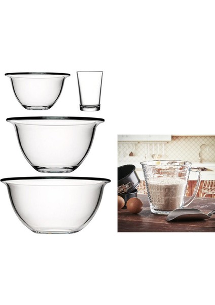 Arda Türkmen Hazırlık Kasesi - Hazırlık Seti Ölçü Kaplı Ölçekli 5'li