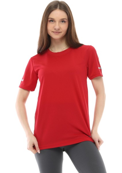 Kadın Nem Emici Hızlı Kuruma Atletik Teknik Performans Spor T-Shirt