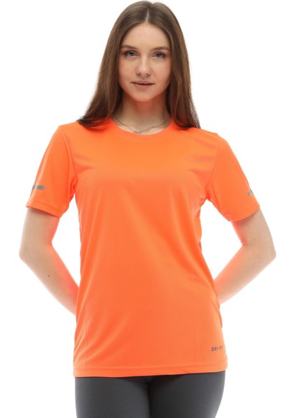 Kadın Nem Emici Hızlı Kuruma Atletik Teknik Performans Spor T-Shirt