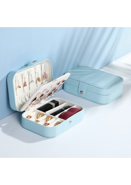 Mini Çift Katmanlı Mücevher Saklama Kutusuee Mini Taşınabilir Mücevher Saklama Kutusu (Yurt Dışından) fırsatları
