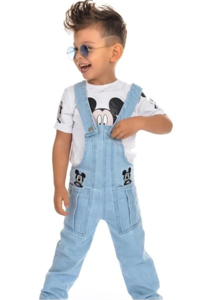 Mınnıe & Mıckey Tulum Kardeş Kombin Mıckey Bahçıvan Tulum & Tshirt
