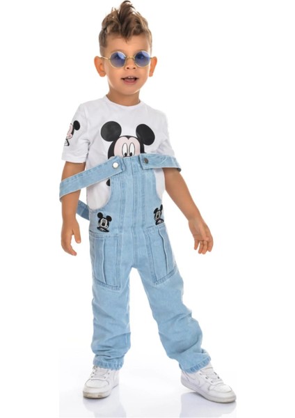 Mınnıe & Mıckey Tulum Kardeş Kombin Mıckey Bahçıvan Tulum & Tshirt