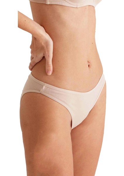 Kadın 5'li High Leg Brief Külot 2057 Çok Renkli