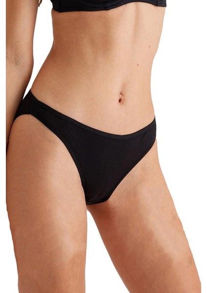 Kadın 5'li High Leg Brief Külot 2057 Çok Renkli