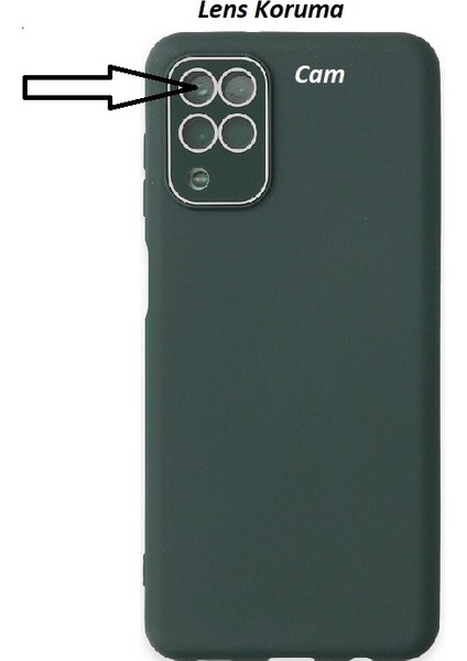 Samsung M32 Kamera Korumalı Lens Korumalı Lansman Kılıf