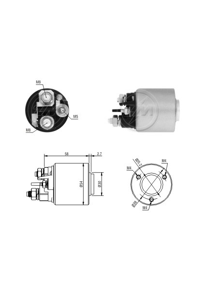 Marş Otomatiği Fiorino Peu 206 306 307 Tepe Nemo D6RA572 594365