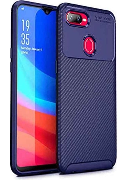 Oppo RX17 Neo Karbon Desenli Negro Silikon Kılıf