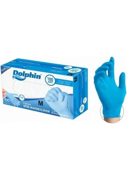 Nitril 5 Adet 100'lü Paket Pudrasız Mavi Eldiven fiyatları