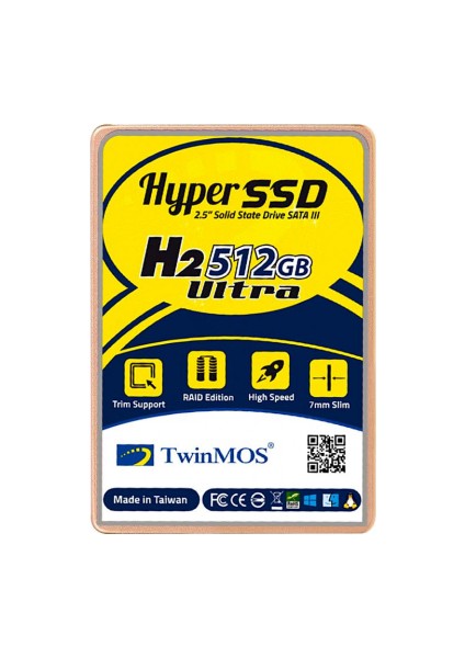 Tm512Gh2U 512GB 580-550MB Sata3 SSD