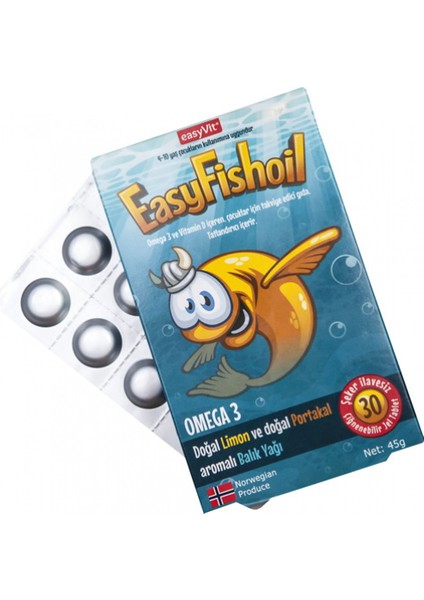Easyfishoil Omega-3 30 Çiğnenebilir Jel Form