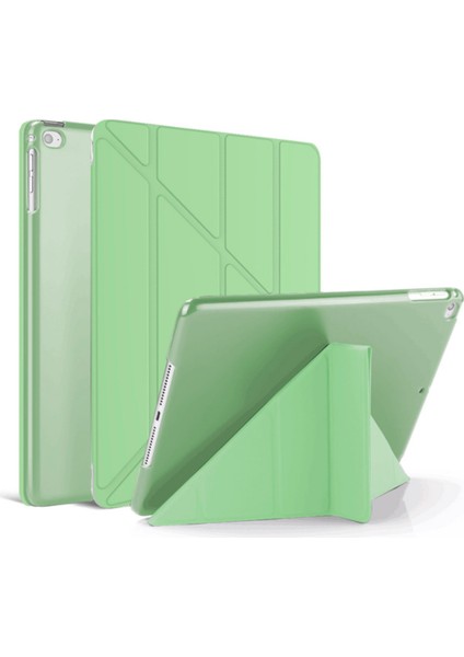 iPad 10.nesil 10.9" (A2696-A2757) Uyumlu Kılıf 3 Farklı Stand Kalemlikli Tri Folding Tablet Kılıfı