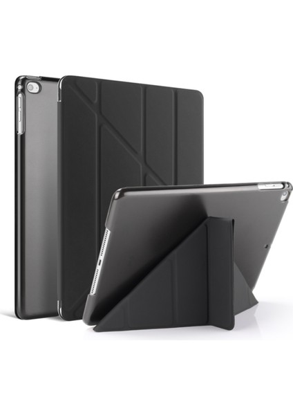iPad 10.nesil 10.9" (A2696-A2757) Uyumlu Kılıf 3 Farklı Stand Kalemlikli Tri Folding Tablet Kılıfı