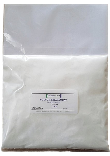 Sodyum Bikarbonat (Yemek Sodası-Ağır Soda) 3 kg