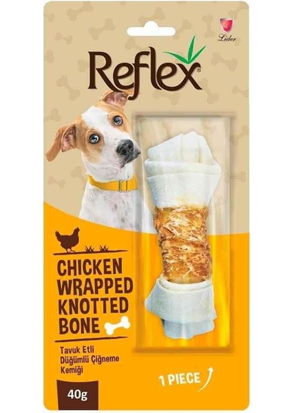 Tavuk Etli Düğümlü Kemik Köpek Ödül Maması 40 G