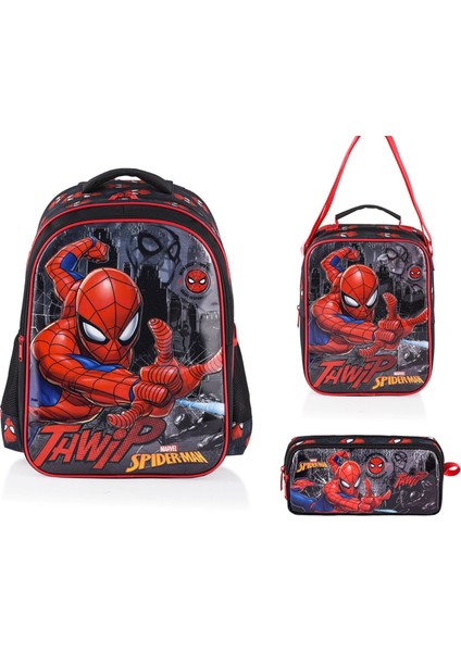 Spıderman Ilkokul Çantası Salto Thwip Okul Seti