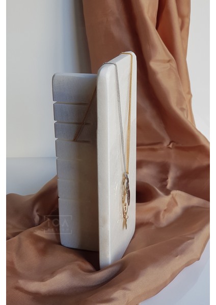 Inci - Gerçek Mermer Takı Standı / Takılık / Kolyelik - Orta Boy modelleri