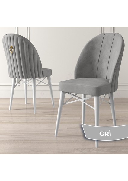 Concept Roz Serisi 80X132 Mdf Açılabilir Beyaz Mutfak Masası Takımı 4 Sandalye 1 Bench
