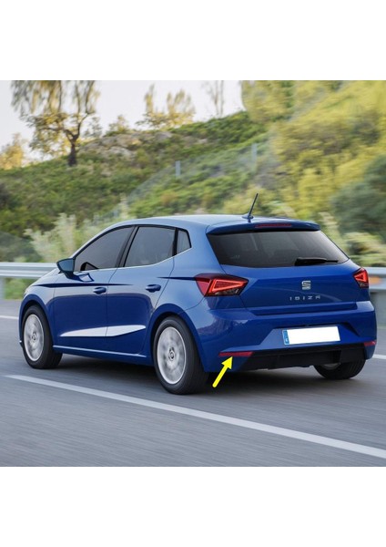 Seat Ibiza 2018-2023 Sol Arka Tampon Reflektörü Kedi Gözü 6F0945105